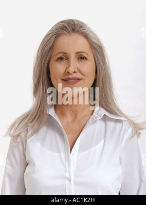 Senior woman, portrait Banque D'Images