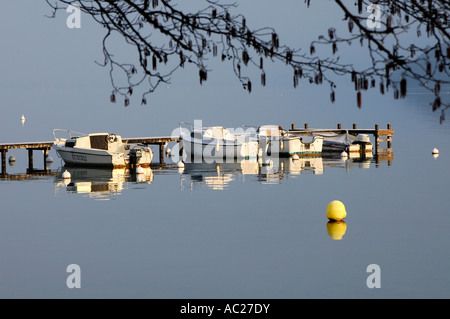 Au bord du lac d'Annecy haute savoie France Banque D'Images