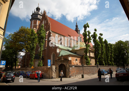 Corpus Christi Bozego Ciala 14e siècle et 17e siècle église gothique à Kazimierz krakow Banque D'Images