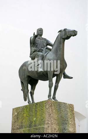 Monument de Ludwig der Bayer dans l'Alter Hof château médiéval et résidence royale Bavière Munich Allemagne Banque D'Images