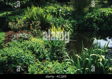 Célèbres Jardins créés à partir de la mauvaise terre agricole Banque D'Images