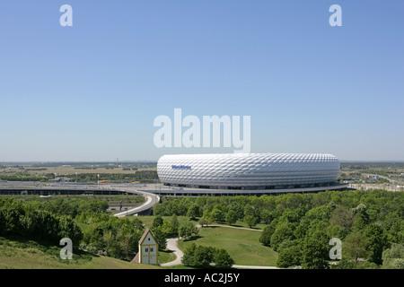 Le stade de football Allianz Arena Munich Allemagne Banque D'Images