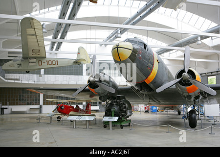 Allemagne, Munich, Deutsches Museum Flugwerft Aircraft Museum, Château de Schleissheim Banque D'Images