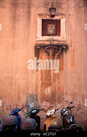 La photographie de voyage Italie Rome Rom Roma Ponte Cavour scooter vélos Banque D'Images