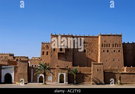 Kasbah de Taourirt à Ouarzazate, Maroc, Souss-Massa-Draa. Banque D'Images