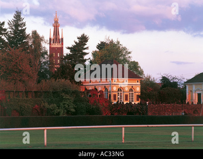 Parc Woerlitz, Kirche St Petri mit Eisenhart, Allemagne, la Saxe-Anhalt, Dessau Banque D'Images