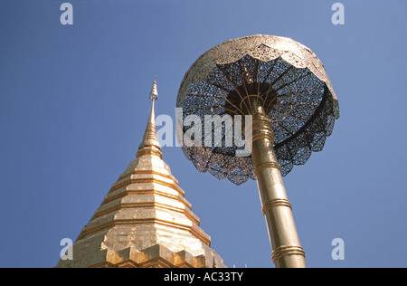 Wat Phra That Doi Suthep, Thaïlande, Chiang Mai Banque D'Images