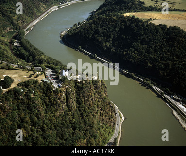 Loreley au Rhin, l'Allemagne, Rhénanie-Palatinat, Sendenhorst Banque D'Images