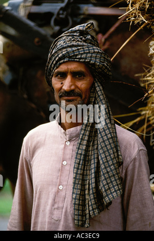 L'Inde, Rajasthan, agriculteur Banque D'Images