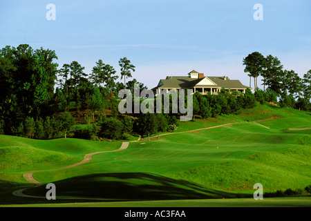 L'Alabama, Robert Trent Jones Golf Trail, Greenville, crête de Cambrian, 1er trou, Sherling Banque D'Images