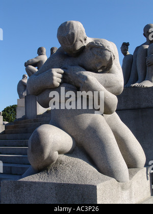 Le Vigalnd Park Oslo Norvège Banque D'Images