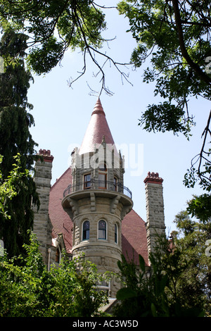 Craigdarroch Castle magnifique hôtel particulier de l'ère victorienne à Victoria British Columbia Canada Banque D'Images