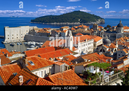 Remparts de la vieille ville de Dubrovnik Croatie Banque D'Images