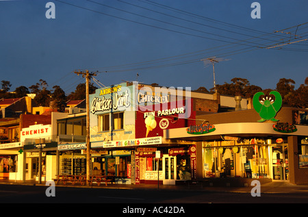 Andrew's Chicken joint café restaurant sur le front de mer à Lorne Près de Melbourne Victoria Australie Banque D'Images