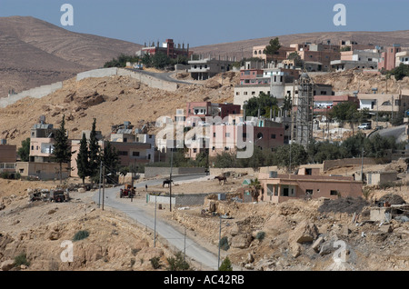 Ville de Wadi Musa à côté de Petra en Jordanie Banque D'Images