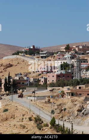 Ville de Wadi Musa à côté de Petra en Jordanie Banque D'Images