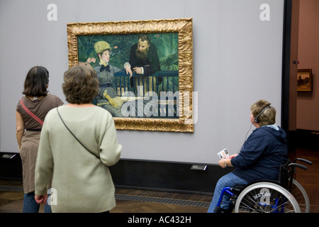 Dans le jardin d'hiver 1879 par Edouard Manet 1832 1883, Alte Nationalgalerie, Berlin, Allemagne Banque D'Images