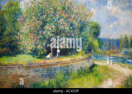 Chestnut Blossom en 1881 par Auguste Renoir 1841 1919, Alte Nationalgalerie, Berlin, Allemagne Banque D'Images