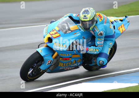 Chris Vermeulen (AUS) course à la 2007 Nickel & Dime British Grand Prix Moto - Donington Park Banque D'Images