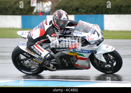 Carlos Checa (ESP) au Nickel & Dime 2007 Grand Prix moto britannique - Donington Park Banque D'Images