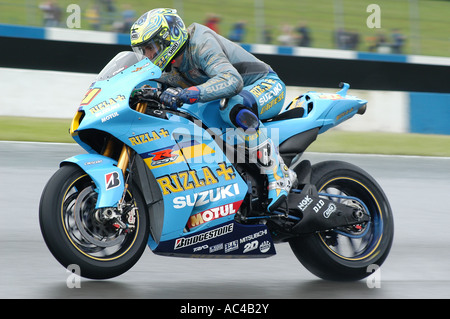 Chris Vermeulen (AUS) au Nickel & Dime 2007 Grand Prix moto britannique - Donington Park Banque D'Images