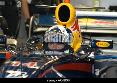 David Coulthard (GBR) lors d'essais de Formule 1 2007 Banque D'Images