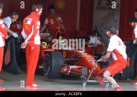 Felipe Massa (BRA) au cours d'essais de Formule 1 2007 Banque D'Images