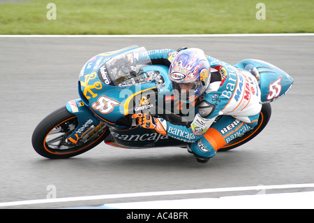 Hector Faubel (ESP) course à la 2007 Nickel & Dime British Grand Prix Moto - Donington Park Banque D'Images