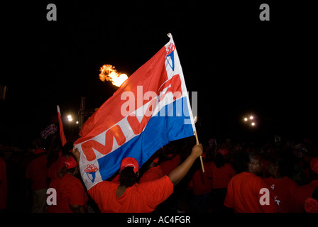 FNM rassemblement politique, Nassau, New Providence, Bahamas Banque D'Images