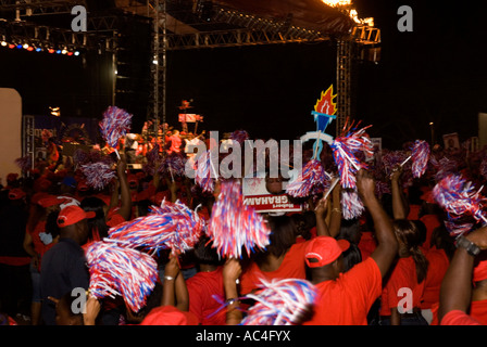 FNM rassemblement politique, Nassau, New Providence, Bahamas Banque D'Images