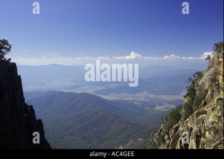 Vue depuis le mont Buffalo Victoria Australie Banque D'Images