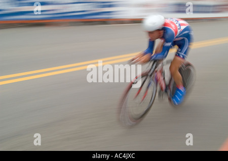 Course cycliste à Chattanooga, Tennessee. Banque D'Images