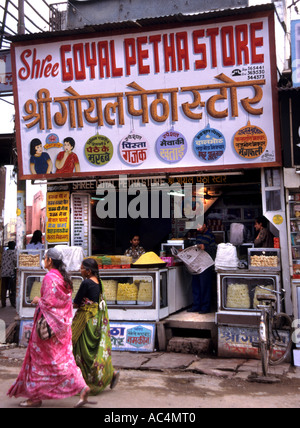 Inde Rajasthan Jodhpur Ville Asie Marché Bazar Boutiques Banque D'Images