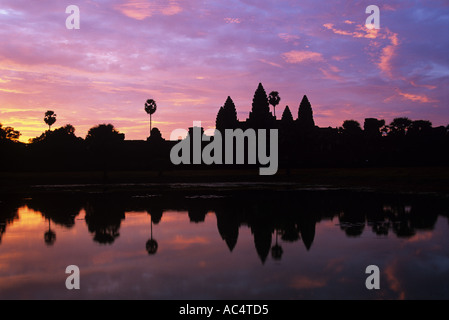 Lever du soleil sur Angkor Wat Cambodia Banque D'Images