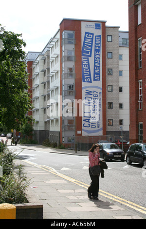 Les salles de l'étudiant d'habitants par logement. L'Université De Montfort. Leicester, Angleterre Banque D'Images