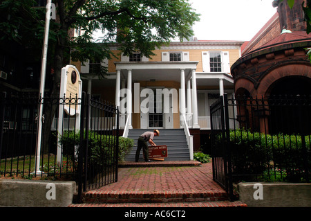 Hamilton Grange National Memorial sur Convent Avenue à Harlem Banque D'Images