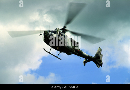 Army air corp hélicoptère Gazelle de RAF Whattisham, Suffolk, UK. Banque D'Images