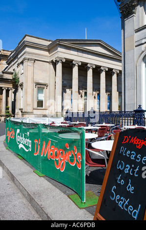 CAFE DE LA CULTURE AU ROYAL EXCHANGE SQUARE GLASGOW Banque D'Images