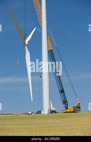 L'installation de grue à hélice Éolienne, Oregon Banque D'Images