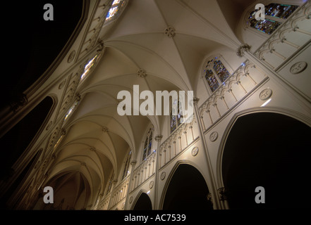 Voûte d'une église historique SANTIAGO Chili Banque D'Images