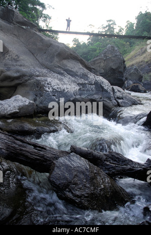 Chemin de randonnée à KUNTHIPUZHA SILENT VALLEY NATIONAL PARK PALAKKAD Dist. Banque D'Images