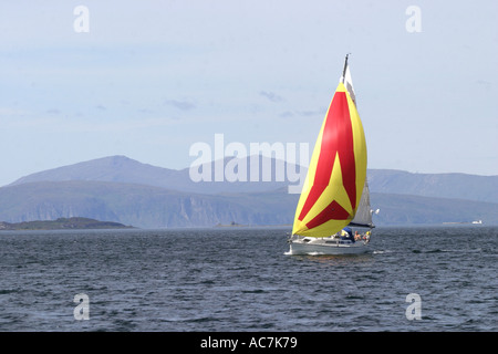 Location dans le Firth of Lorne SAC FEUILLES hors de la côte ouest d'Écosse Banque D'Images