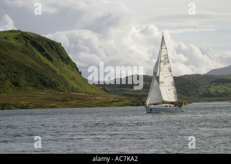 Location dans le Firth of Lorne SAC FEUILLES hors de la côte ouest d'Écosse Banque D'Images