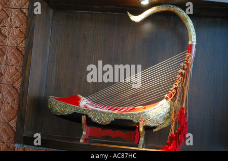 SMA79086 de harpe instrument de musique miniature Pattaya Thaïlande Bangkok Banque D'Images