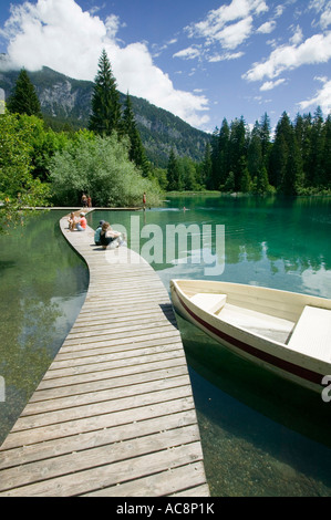 Lake près de Cresta Flims, Suisse Banque D'Images