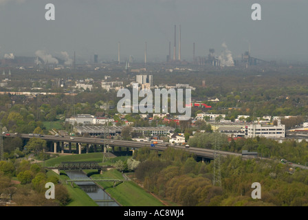 La Ruhr industrielle à Oberhausen Banque D'Images