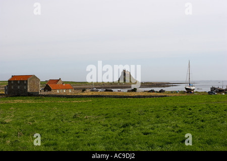 Château de Lindisfarne sur Holy Island, Northumberland England Banque D'Images