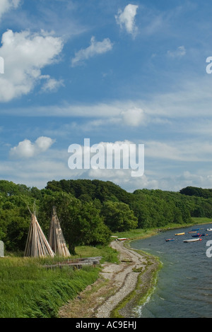 La côte nord du Danemark Nouvelle-Zélande fjord Banque D'Images