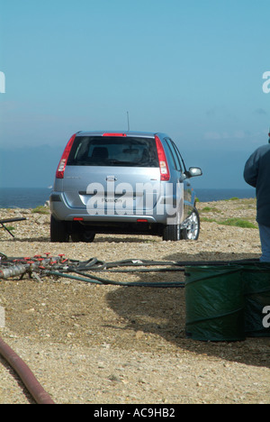 La publicité commerciale location Lieu de tournage Portland Bill Ford Fusion UK UE GO Banque D'Images