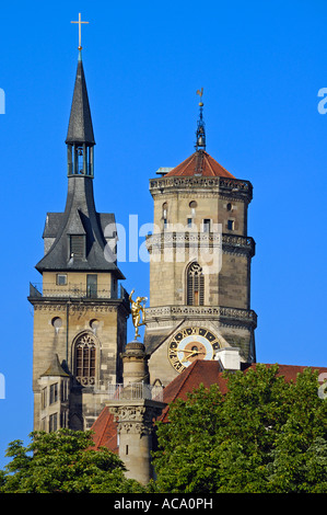 Collégiale (Schwanenburg), Stuttgart, Bade-Wurtemberg, Allemagne, Europe Banque D'Images